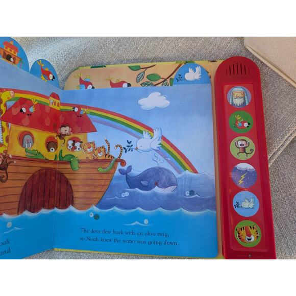 Book of Bible Stories W/CD & Noisy Noah's Ark Usborne Hardcover, Amery - Picture 5 of 7